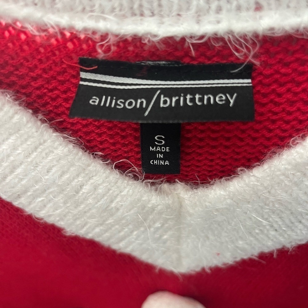 π
Allison Brittney 2-piecc Red & White Santa Christmas Dress w/ Hat Size Small - Picture 6 of 9